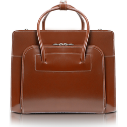 McKlein Lake Forest | 15” Leather Laptop Briefcase - Brown